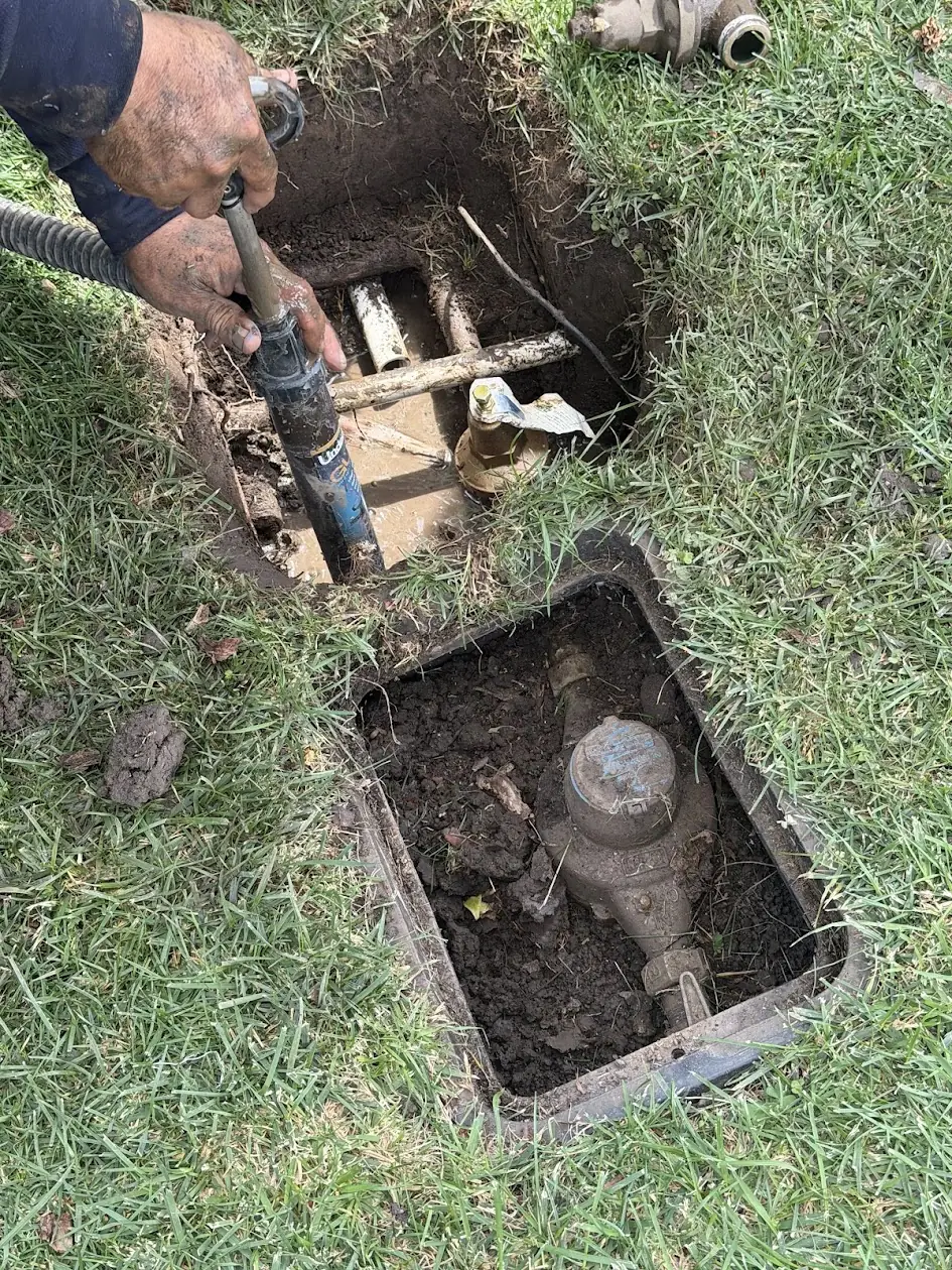 Installing a water pressure regulator next to the water meter